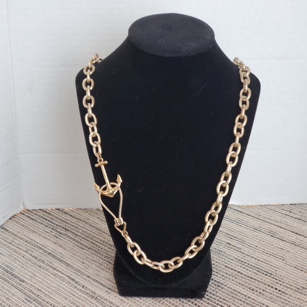 Vintage Gold Tone Nautical Necklace